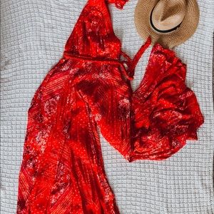 Free People Wideleg jumpsuit *Rare* shangri-la